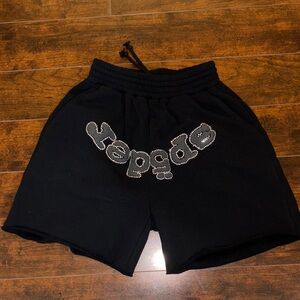 Black Graphic Men's Shorts